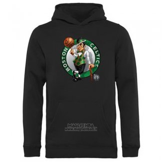 Felpa con Cappuccio Boston Celtics Nero3