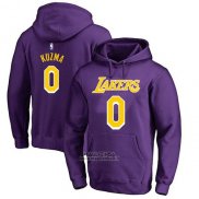 Felpa con Cappuccio Kyle Kuzma Los Angeles Lakers Viola3