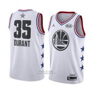 Maglia All Star 2019 Golden State Warriors Kevin Durant #35 Bianco