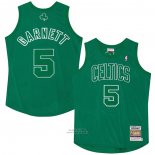 Maglia Boston Celtics Kevin Garnett #5 Mitchell & Ness 2012 Verde