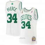 Maglia Boston Celtics Paul Pierce #34 Mitchell & Ness 2007-08 Bianco