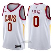 Maglia Cleveland Cavaliers Kevin Love #0 2017-18 Bianco