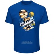 Maglia Manica Corta Golden State Warriors Blu 2018 NBA Finals Champions Moment of Greatness