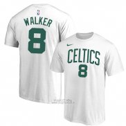 Maglia Manica Corta Kemba Walker Boston Celtics Bianco