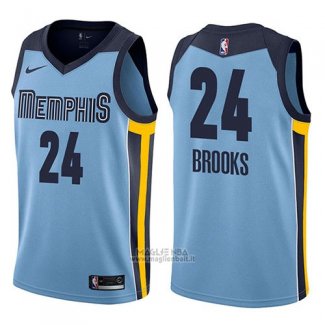 Maglia Memphis Grizzlies Dillon Brooks #24 Statement 2017-18 Blu