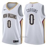 Maglia New Orleans Pelicans Demarcus Cousins #0 Association 2017-18 Bianco