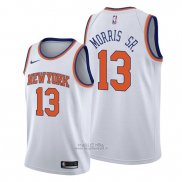 Maglia New York Knicks Marcus Morris Sr. #13 Association Bianco