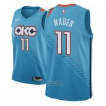 Maglia Oklahoma City Thunder Abdel Nader #11 Citta 2018-19 Blu
