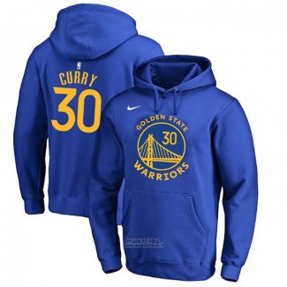 Felpa con Cappuccio Stephen Curry Golden State Warriors Blu5