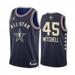 Maglia All Star 2024 Cleveland Cavaliers Donovan Mitchell #45 Blu