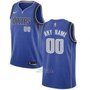 Maglia Dallas Mavericks Nike Personalizzate 17-18 Blu