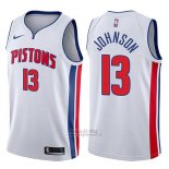 Maglia Detroit Pistons Brice Johnson #13 Association 2017-18 Bianco