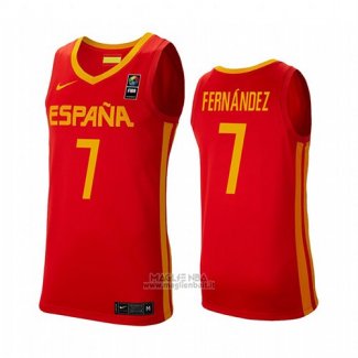 Maglia Espana Jaime Fernandez 2019 FIBA Baketball USA Cup Rosso