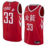 Maglia Houston Rockets James Ennis III #33 Citta 2018 Rosso