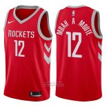 Maglia Houston Rockets Luc Mbah A Moute #12 2017-18 Rosso