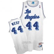 Maglia Los Angeles Lakers Jerry West #24 Retro Bianco