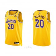 Maglia Los Angeles Lakers Mac Mcclung #20 75th Anniversary 2021-22 Giallo