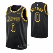 Maglia Los Angeles Lakers Russell Westbrook #0 Citta Nero