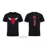 Maglia Manica Corta Dennis Rodman Chicago Bulls Nero2