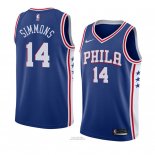 Maglia Philadelphia 76ers Jonathon Simmons #14 Icon 2018 Blu