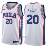 Maglia Philadelphia 76ers Markelle Fultz #20 2017-18 Bianco