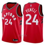 Maglia Toronto Raptors Norman Powell #24 Icon 2017-18 Rosso
