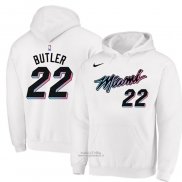 Felpa Con Cappuccioha Miami Heat Jimmy Butler Citta 2020-21 Bianco