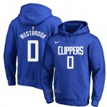 Felpa con Cappuccio Los Angeles Clippers Russell Westbrook Icon Blu