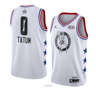 Maglia All Star 2019 Boston Celtics Jayson Tatum #0 Bianco