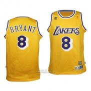 Maglia Bambino Los Angeles Lakers Kobe Bryant #8 Retro Giallo