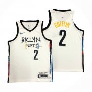 Maglia Brooklyn Nets Blake Griffin #2 Citta 2020-21 Bianco