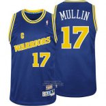 Maglia Golden State Warriors Chris Mullin #17 Retro Blu