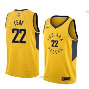 Maglia Indiana Pacers Tj Leaf #22 Statement 2018 Giallo