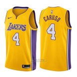 Maglia Los Angeles Lakers Alex Caruso #4 Icon 2017-18 Or