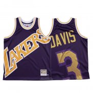 Maglia Los Angeles Lakers Anthony Davis #3 Mitchell & Ness Big Face Viola