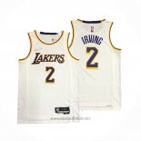 Maglia Los Angeles Lakers Kyrie Irving #2 Association Bianco