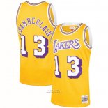 Maglia Los Angeles Lakers Wilt Chamberlain #13 Mitchell & Ness 1971-72 Giallo