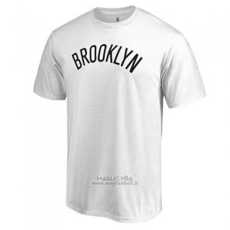 Maglia Manica Corta Brooklyn Nets Bianco1