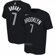Maglia Manica Corta Kevin Durant Brooklyn Nets 2019-20 Nero