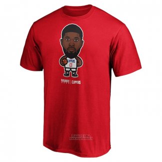 Maglia Manica Corta Los Angeles Clippers Paul George Star Player Rosso