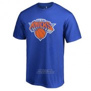 Maglia Manica Corta New York Knicks Blu