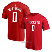 Maglia Manica Corta Russell Westbrook Houston Rockets Rosso