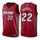 Maglia Miami Heat Luke Babbitt #22 Statement 2017-18 Rosso