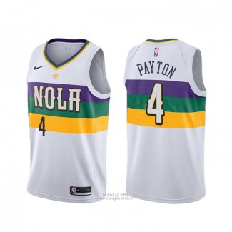 Maglia New Orleans Pelicans Elfrid Payton #4 Citta Bianco