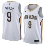 Maglia New Orleans Pelicans Rajon Rondo #9 Association 2018 Bianco