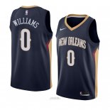 Maglia New Orleans Pelicans Troy Williams #0 Icon 2018 Blu