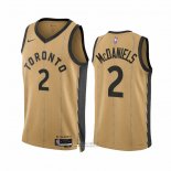 Maglia Toronto Raptors Jalen Mcdaniels #2 Citta 2023-24 Or