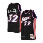 Maglia Utah Jazz Karl Malone #32 Hardwood Classics 1998-99 Nero