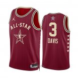Maglia All Star 2024 Los Angeles Lakers Anthony Davis #3 Rosso