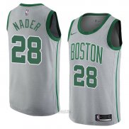Maglia Boston Celtics Abdel Nader #28 Citta 2018 Grigio